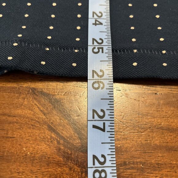 DENIM & FLOWER by Ricky Singh Casual Blue Dotted Men’s Polo Size L Slim Fit - Picture 4 of 12